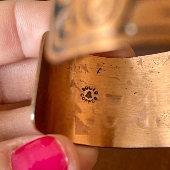Vintage Bell Trading Co. Indian Jewelry Copper Bracelet - Picture 4 of 6